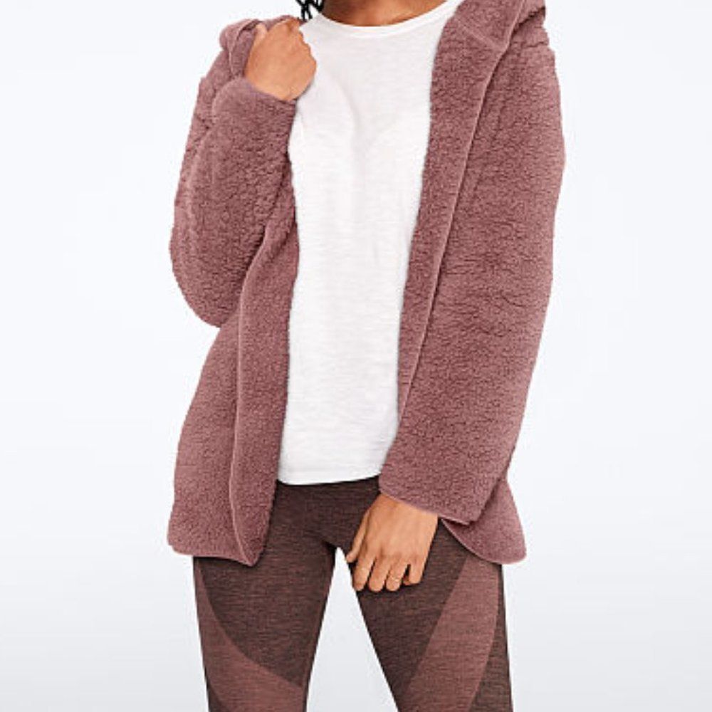 Victoria's Secret PINK Sherpa Cardigan XS/S NWT